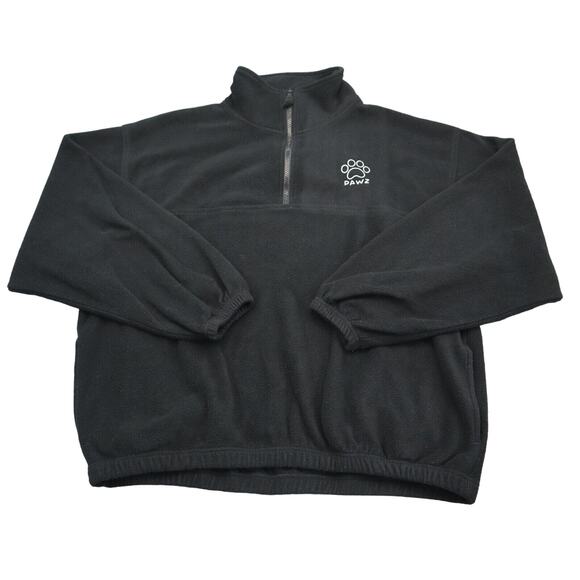 Sierra Pacific Sweatshirt Mens XL Black Long Sleeve 1 4 Zip Fleece Mock Neck - Picture 1 of 16